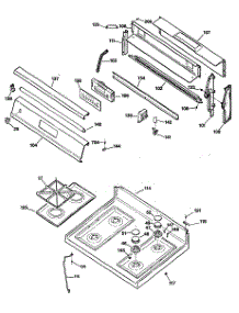 02 - Section2 parts for Ge Range JGBP34GEP1 from AppliancePartsPros.com