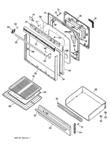 03 - Section3 parts for Ge Range JGBP34GEP2 from AppliancePartsPros.com