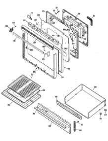 04 - Section4 parts for Ge Range JGBP34GEP3 from AppliancePartsPros.com
