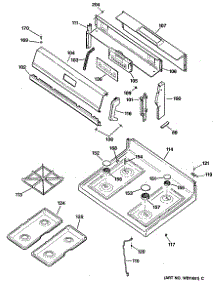 02 - Section2 parts for Ge Range JGBP34GEV1AD from AppliancePartsPros.com