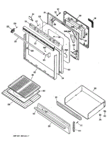 03 - Section3 parts for Ge Range JGBP35GEP3 from AppliancePartsPros.com