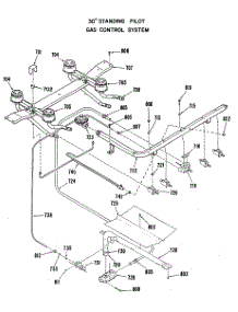 04 - 30`` Standing Pilot parts for Ge Range JGBS03EK1 from AppliancePartsPros.com