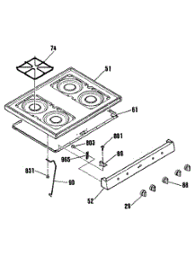02 - Section2 parts for Ge Range JGBS03EK3 from AppliancePartsPros.com