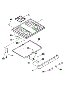 03 - Section3 parts for Ge Range JGBS03PK2 from AppliancePartsPros.com