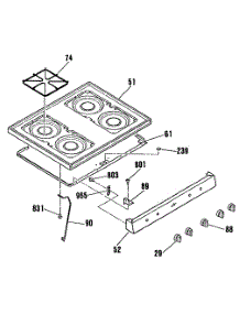 03 - Section3 parts for Ge Range JGBS03PK3 from AppliancePartsPros.com