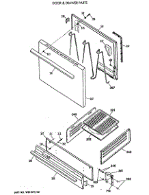 04 - Door & Drawer Parts parts for Ge Range JGBS03PV2WH from AppliancePartsPros.com