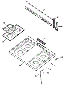 03 - Section3 parts for Ge Range JGBS04EN1 from AppliancePartsPros.com