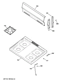 02 - Section2 parts for Ge Range JGBS04ER5 from AppliancePartsPros.com