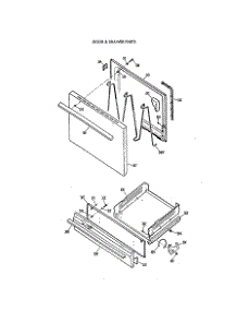 04 - Door & Drawer Parts parts for Ge Range JGBS04EV2AD from AppliancePartsPros.com
