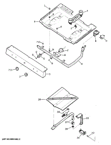 02 - Section2 parts for Ge Range JGBS04GER5 from AppliancePartsPros.com