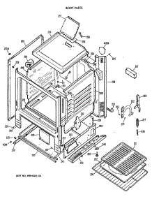 03 - Body Parts parts for Ge Range JGBS04GPV2WH from AppliancePartsPros.com