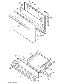 04 - Section4 parts for Ge Range JGBS04PN1 from AppliancePartsPros.com