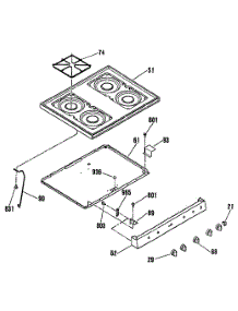 02 - Section2 parts for Ge Range JGBS15EK8 from AppliancePartsPros.com