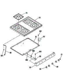 04 - Section4 parts for Ge Range JGBS15GEK7 from AppliancePartsPros.com