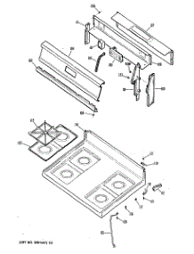 02 - Section2 parts for Ge Range JGBS15GEN1 from AppliancePartsPros.com