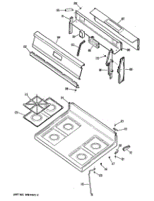 02 - Section2 parts for Ge Range JGBS15GEN2 from AppliancePartsPros.com