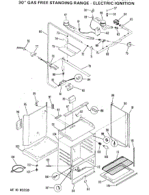 02 - 30`` Gas Free Standing Range-Electric Ignition parts for Ge Range JGBS16GEH1 from AppliancePartsPros.com