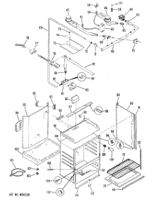 02 - Section2 parts for Ge Range JGBS16GEH2 from AppliancePartsPros.com