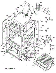 02 - Section2 parts for Ge Range JGBS16GEP4 from AppliancePartsPros.com