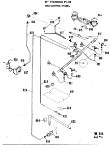 04 - Gas Control System parts for Ge Range JGBS16GPJ1 from AppliancePartsPros.com