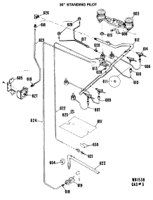04 - 30`` Standing Pilot parts for Ge Range JGBS16PJ1 from AppliancePartsPros.com