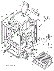 03 - Section3 parts for Ge Range JGBS17EV2WH from AppliancePartsPros.com