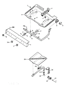04 - Section4 parts for Ge Range JGBS17GER4 from AppliancePartsPros.com