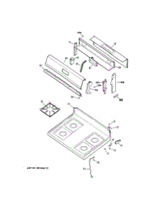 02 - Section2 parts for Ge Range JGBS18EV2WW from AppliancePartsPros.com