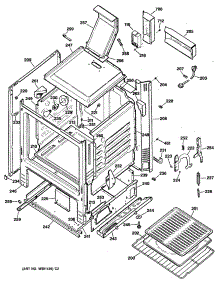02 - Section2 parts for Ge Range JGBS18GES2 from AppliancePartsPros.com