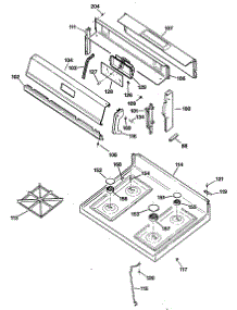 02 - Section2 parts for Ge Range JGBS22GEV2WH from AppliancePartsPros.com