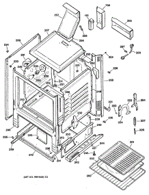 03 - Section3 parts for Ge Range JGBS22GEV2WH from AppliancePartsPros.com