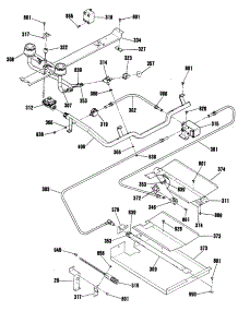 03 - Section3 parts for Ge Range JGDS10GER1WH from AppliancePartsPros.com