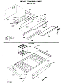 02 - Hi / Low Cooking Center parts for Ge Range JGHC56GEJ5 from AppliancePartsPros.com