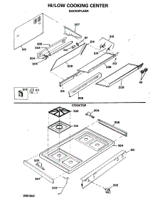 02 - Hi / Low Cooking Center parts for Ge Range JGHC56GEJD from AppliancePartsPros.com