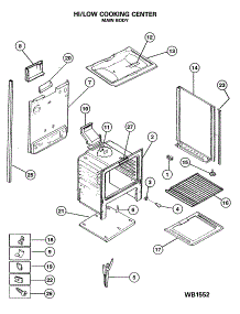 03 - Hi / Low Cooking Center parts for Ge Range JGHC56GEJD from AppliancePartsPros.com