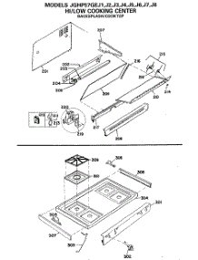 02 - Hi / Low Cooking Center parts for Ge Range JGHP57GEJ3 from AppliancePartsPros.com