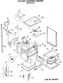 03 - Hi / Low Cooking Center parts for Ge Range JGHP57GEJB from AppliancePartsPros.com