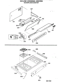 02 - Hi / Low Cooking Center parts for Ge Range JGHP57GEJD from AppliancePartsPros.com
