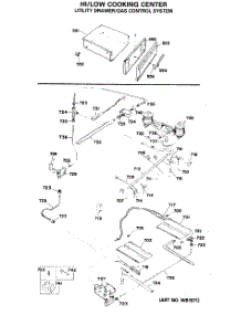 05 - Utility Drawer / Gas Control System parts for Ge Range JGHP57GEJE from AppliancePartsPros.com