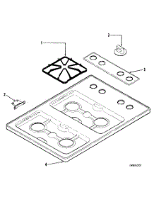 02 - Section2 parts for Ge Cooktop JGP300EJ1 from AppliancePartsPros.com