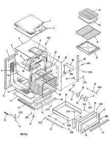 03 - Section3 parts for Ge Oven JGRP19GEL3 from AppliancePartsPros.com