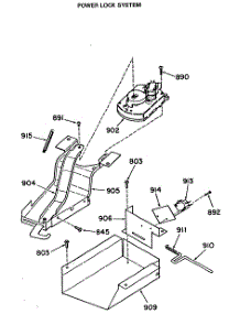 04 - Power Lock System parts for Ge Range JGSP10GEK2 from AppliancePartsPros.com
