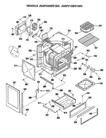 02 - Section2 parts for Ge Range JGSP20GER1BG from AppliancePartsPros.com