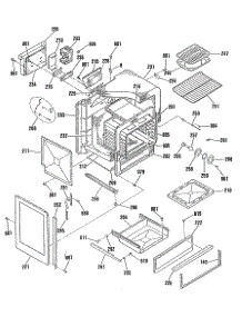 03 - Section3 parts for Ge Range JGSP30GEP1 from AppliancePartsPros.com