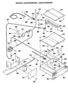 03 - Section3 parts for Ge Range JGSP31GER2WG from AppliancePartsPros.com