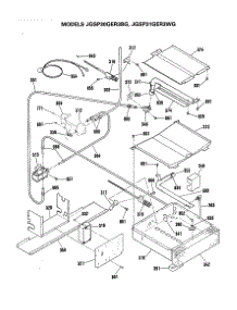 04 - Section4 parts for Ge Range JGSP31GER3WG from AppliancePartsPros.com