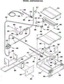 04 - Section4 parts for Ge Range JGSP40AES1AG from AppliancePartsPros.com
