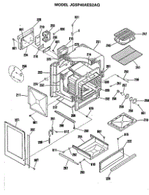 04 - Section4 parts for Ge Range JGSP40AES2AG from AppliancePartsPros.com