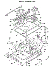 05 - Section5 parts for Ge Range JGSP40AES2AG from AppliancePartsPros.com