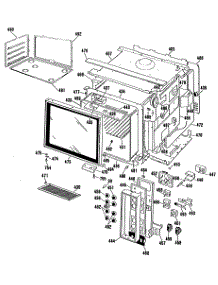 04 - Section4 parts for Ge Range JHP56GN2 from AppliancePartsPros.com